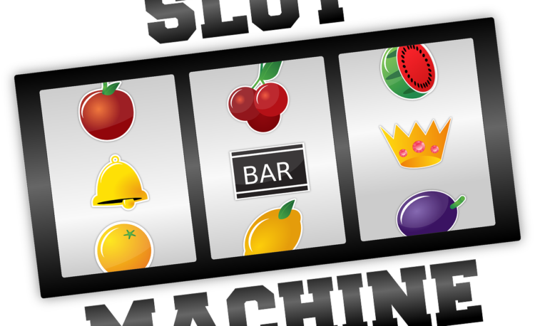 Graphic image of a slot machine